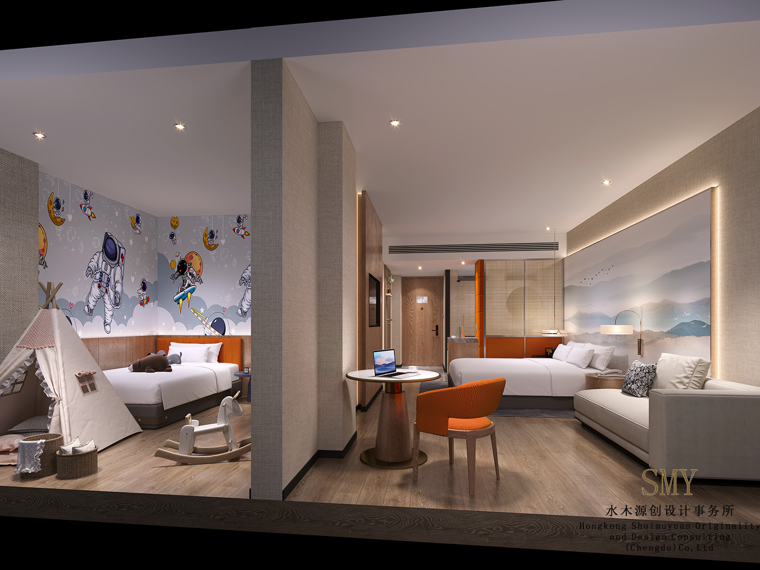 雲南酒店親子客房裝修設計·客房裝修設計